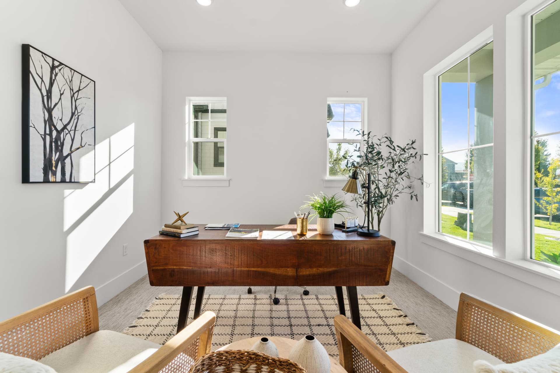 Sunlit home office — Interiors photography by Dane Oliver